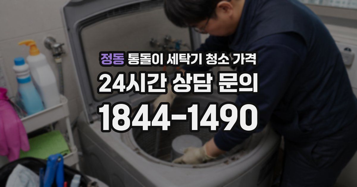 정동 통돌이 세탁기 청소 가격