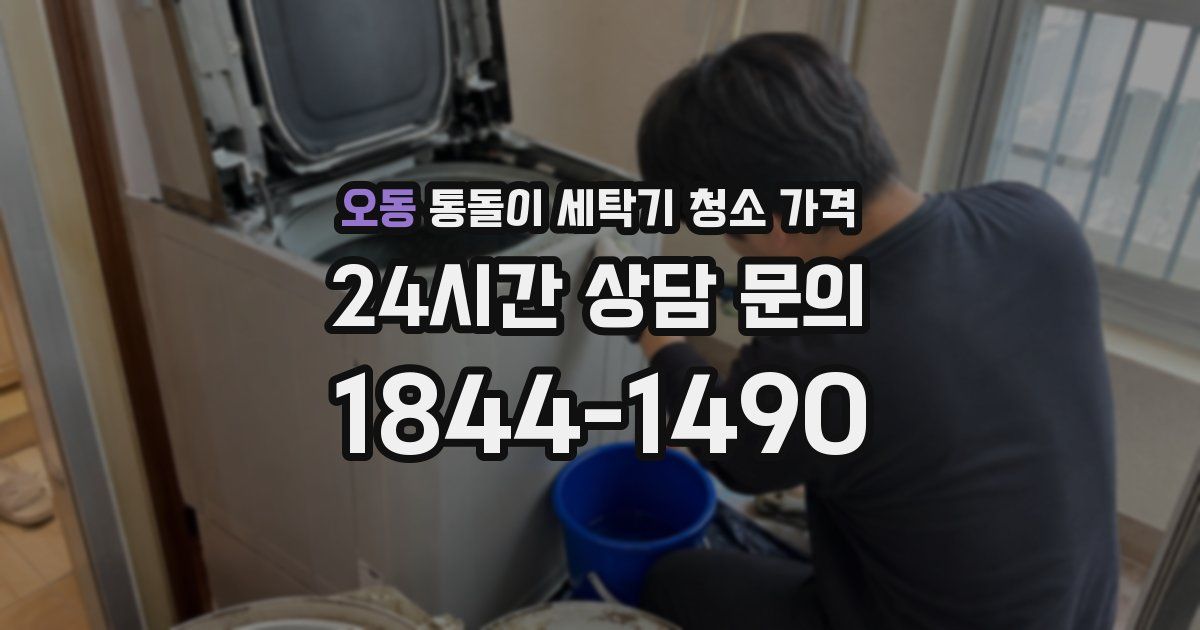 오동 통돌이 세탁기 청소 가격
