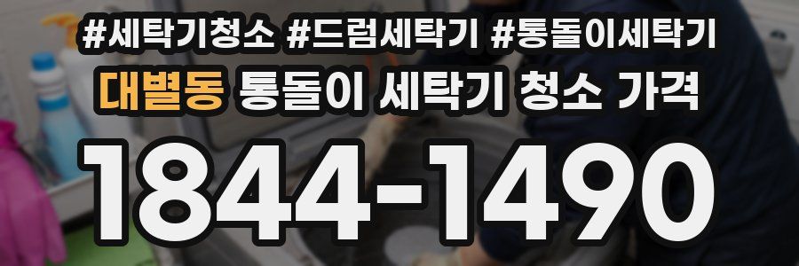 대별동 통돌이 세탁기 청소 가격