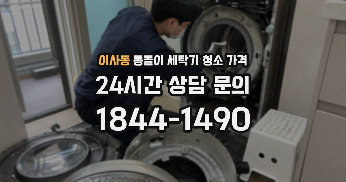 이사동 통돌이 세탁기 청소 가격