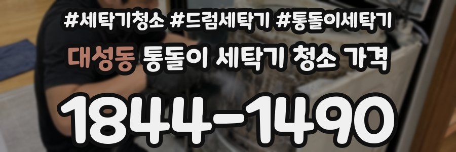 대성동 통돌이 세탁기 청소 가격