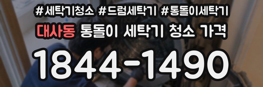 대사동 통돌이 세탁기 청소 가격