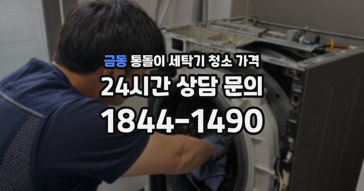 금동 통돌이 세탁기 청소 가격
