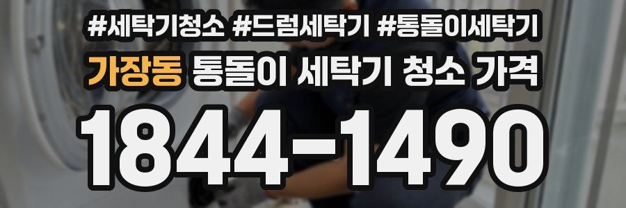 가장동 통돌이 세탁기 청소 가격