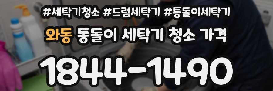 와동 통돌이 세탁기 청소 가격