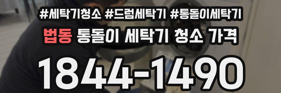 법동 통돌이 세탁기 청소 가격