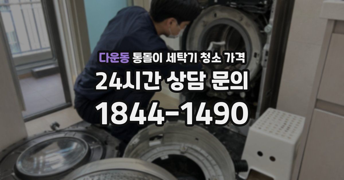 다운동 통돌이 세탁기 청소 가격