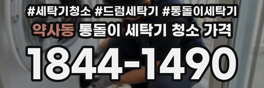 약사동 통돌이 세탁기 청소 가격