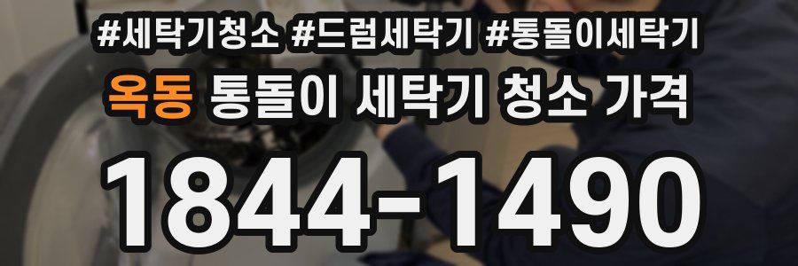 옥동 통돌이 세탁기 청소 가격