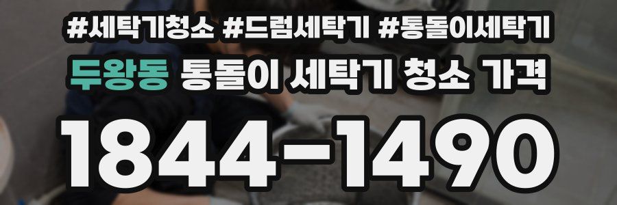 두왕동 통돌이 세탁기 청소 가격