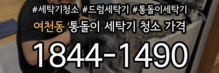 여천동 통돌이 세탁기 청소 가격