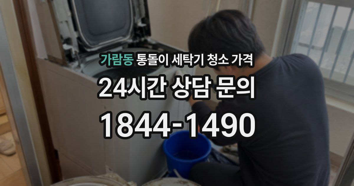 가람동 통돌이 세탁기 청소 가격