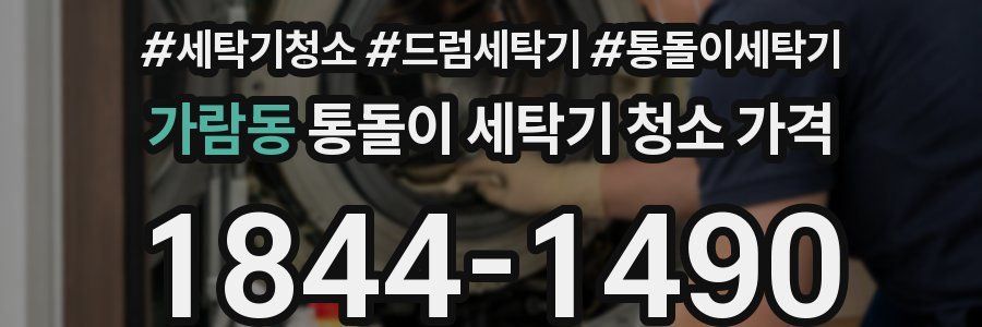 가람동 통돌이 세탁기 청소 가격