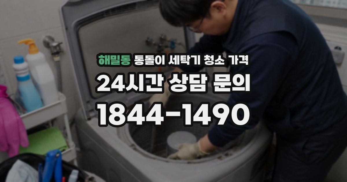 해밀동 통돌이 세탁기 청소 가격
