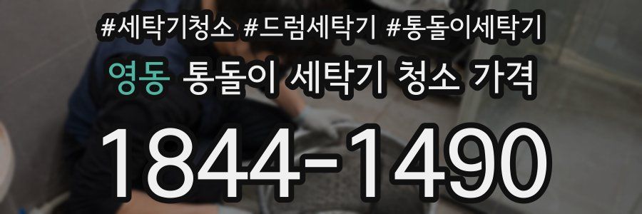 영동 통돌이 세탁기 청소 가격