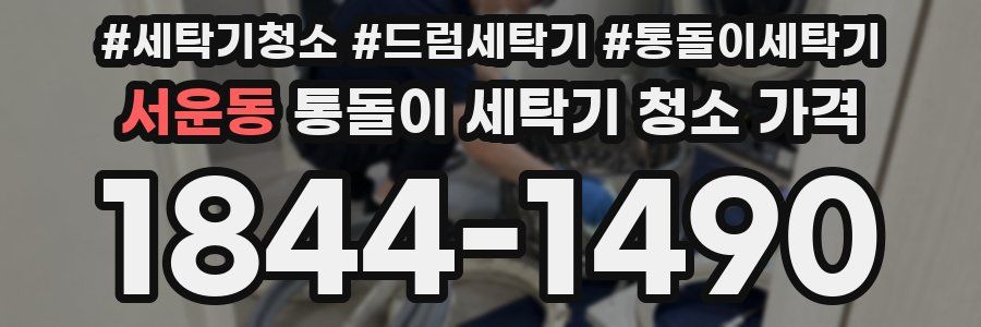 서운동 통돌이 세탁기 청소 가격