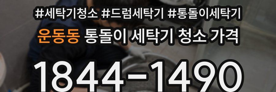 운동동 통돌이 세탁기 청소 가격