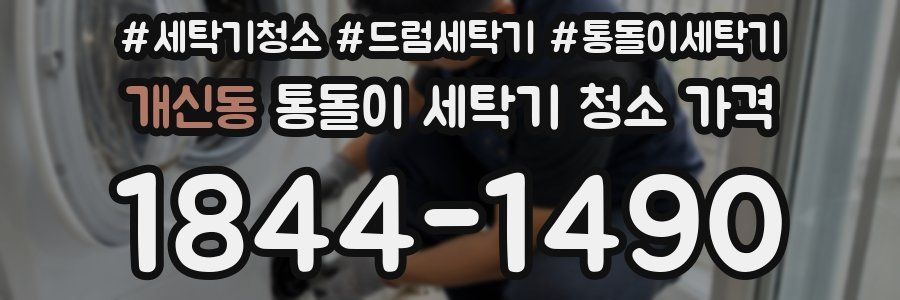개신동 통돌이 세탁기 청소 가격