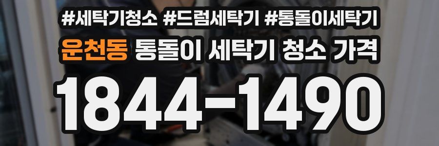 운천동 통돌이 세탁기 청소 가격