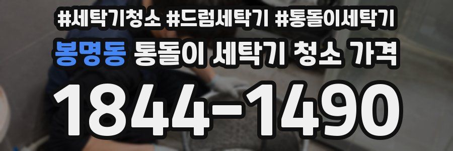 봉명동 통돌이 세탁기 청소 가격