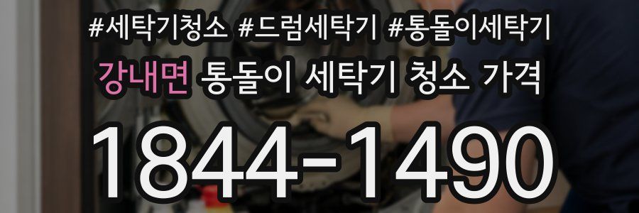 강내면 통돌이 세탁기 청소 가격