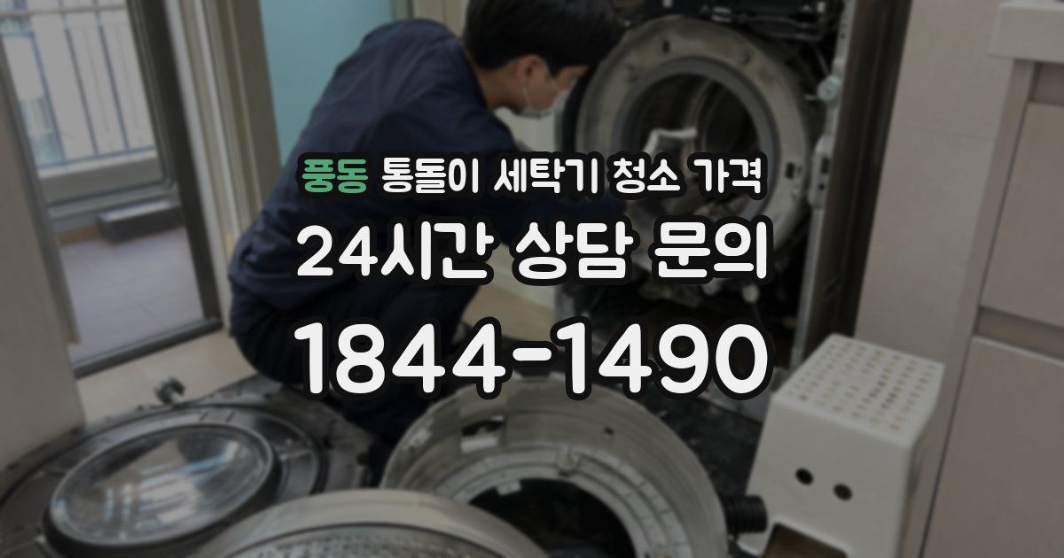 풍동 통돌이 세탁기 청소 가격