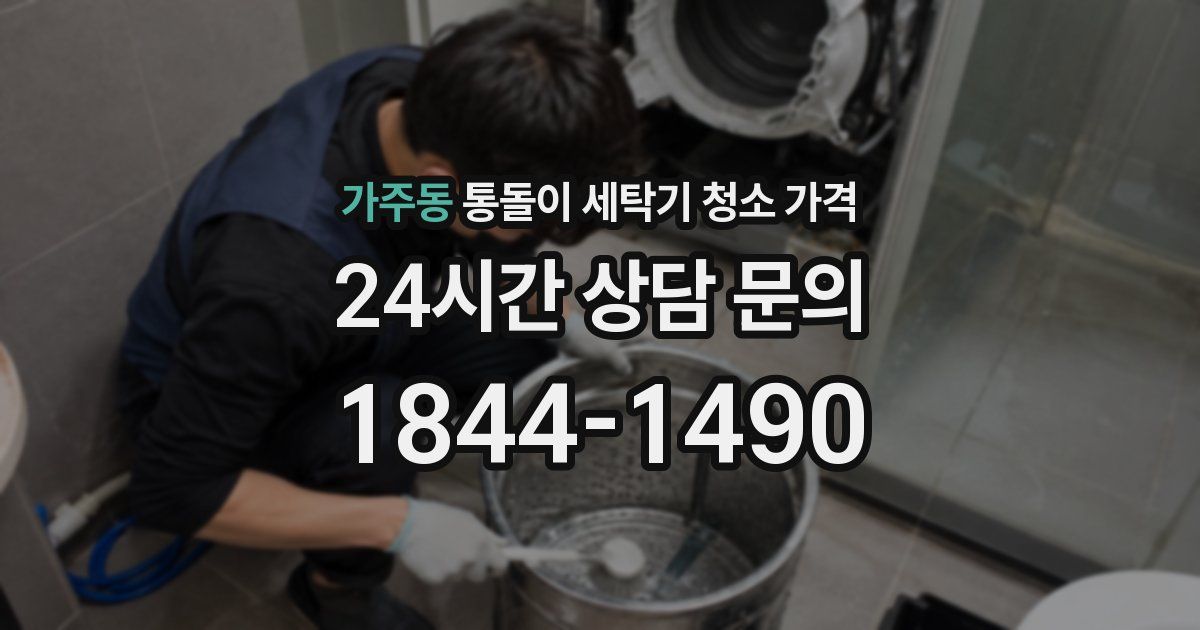 가주동 통돌이 세탁기 청소 가격