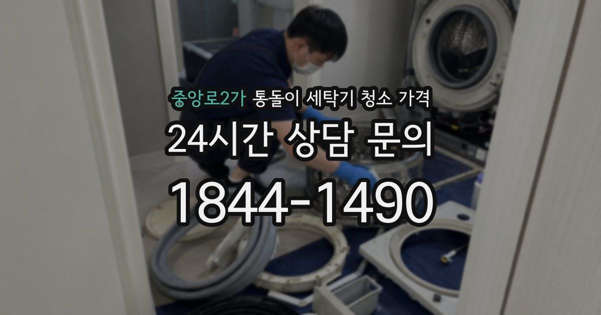 중앙로2가 통돌이 세탁기 청소 가격
