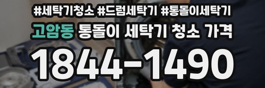 고암동 통돌이 세탁기 청소 가격