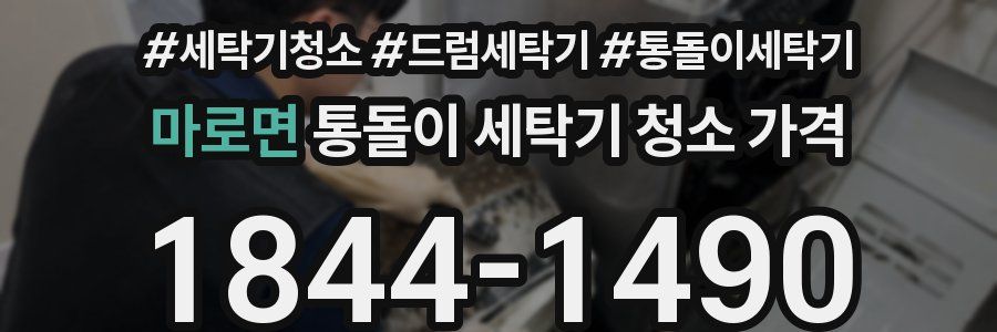 마로면 통돌이 세탁기 청소 가격
