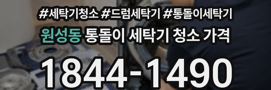 원성동 통돌이 세탁기 청소 가격