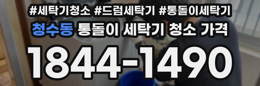 청수동 통돌이 세탁기 청소 가격