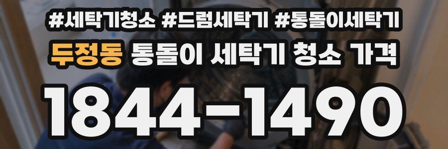 두정동 통돌이 세탁기 청소 가격