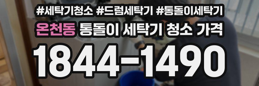 온천동 통돌이 세탁기 청소 가격