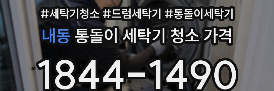 내동 통돌이 세탁기 청소 가격