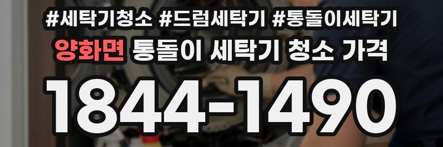 양화면 통돌이 세탁기 청소 가격