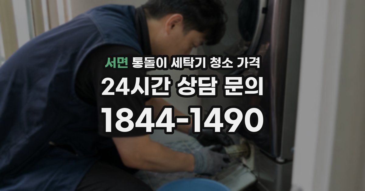 서면 통돌이 세탁기 청소 가격