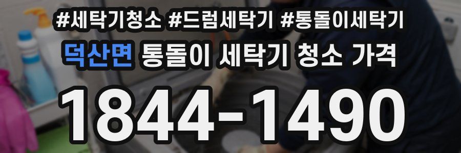 덕산면 통돌이 세탁기 청소 가격