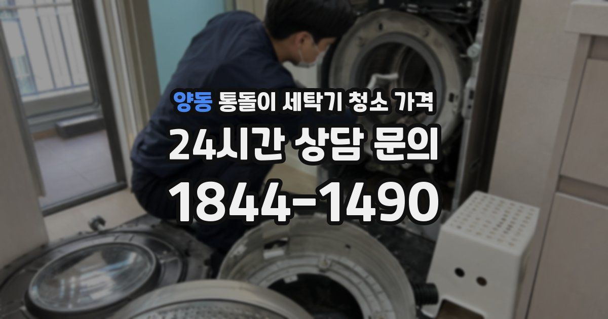 양동 통돌이 세탁기 청소 가격