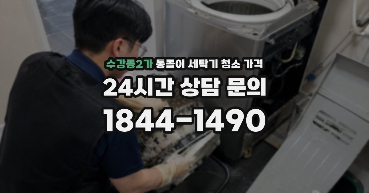 수강동2가 통돌이 세탁기 청소 가격