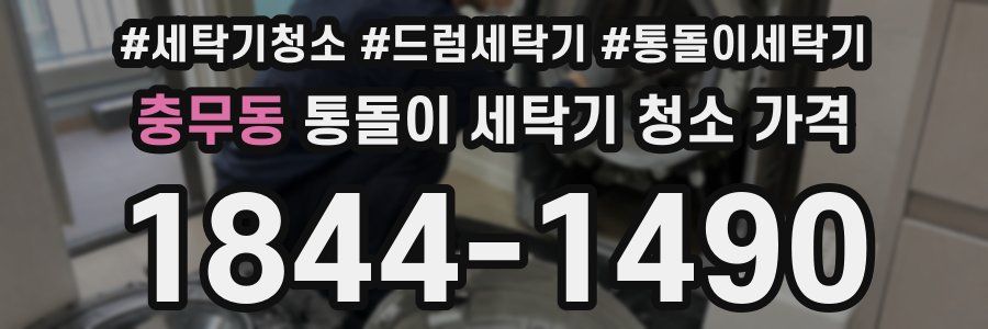 충무동 통돌이 세탁기 청소 가격
