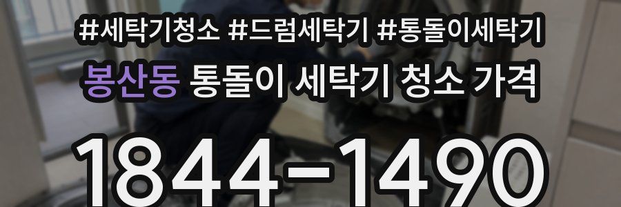 봉산동 통돌이 세탁기 청소 가격