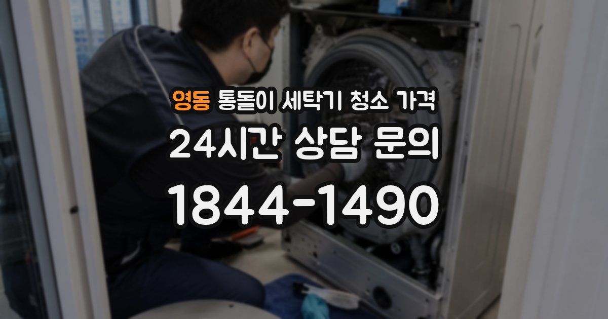 영동 통돌이 세탁기 청소 가격