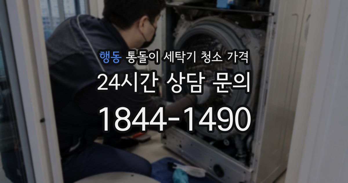 행동 통돌이 세탁기 청소 가격