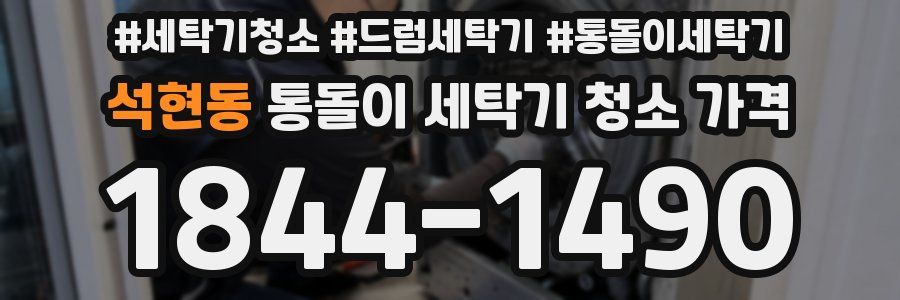 석현동 통돌이 세탁기 청소 가격