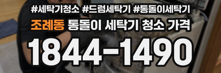 조례동 통돌이 세탁기 청소 가격