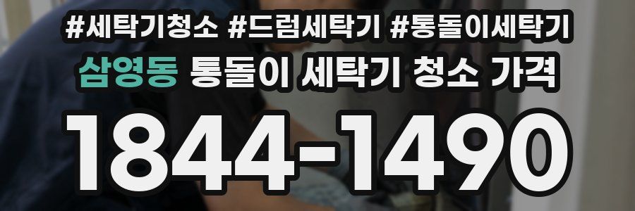 삼영동 통돌이 세탁기 청소 가격