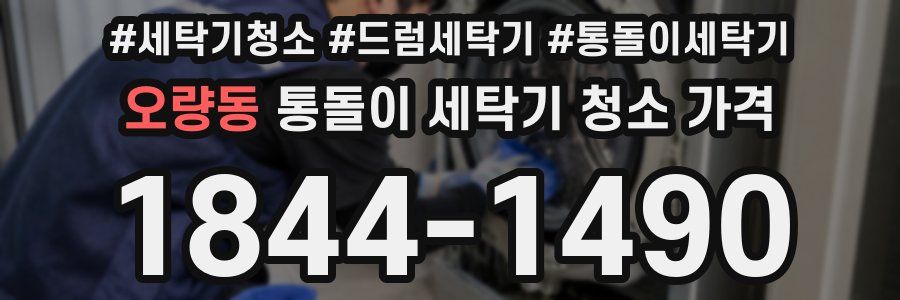 오량동 통돌이 세탁기 청소 가격
