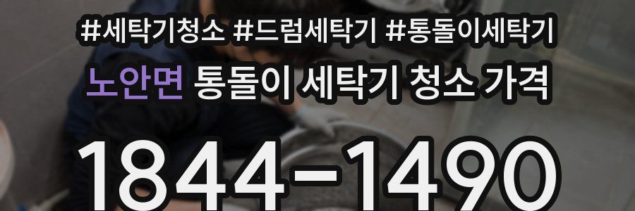 노안면 통돌이 세탁기 청소 가격