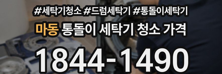 마동 통돌이 세탁기 청소 가격